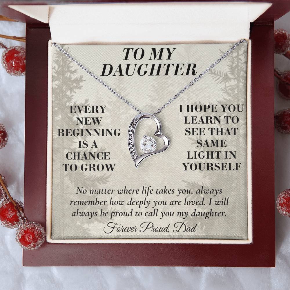 C191 - My Arms May Not Always Reach You But My Love Will Never Stop Holding You - Forever Love Necklace