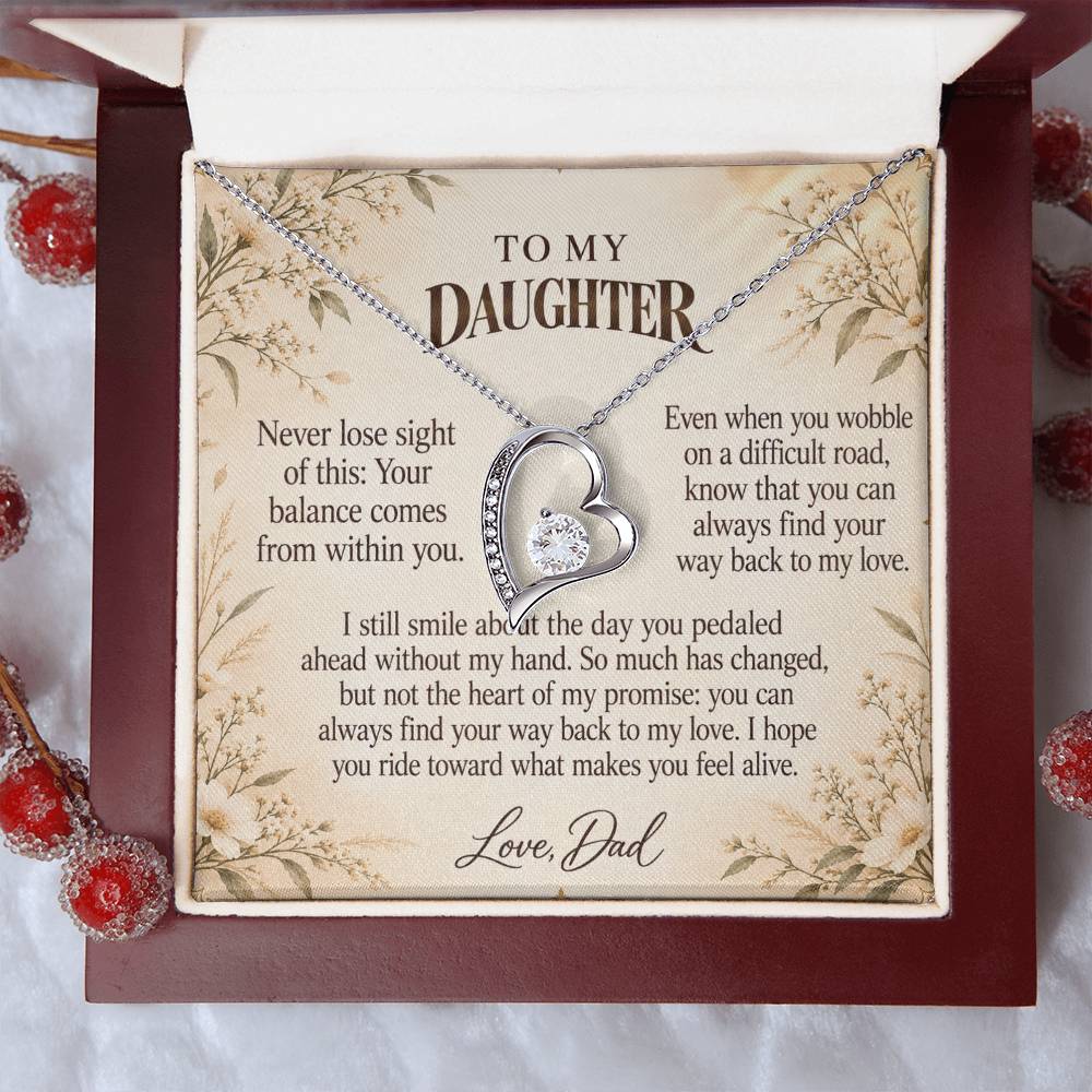 C524 - The Bicycle I Let Go And A Memory That Time Cannot Take Away - Forever Love Necklace