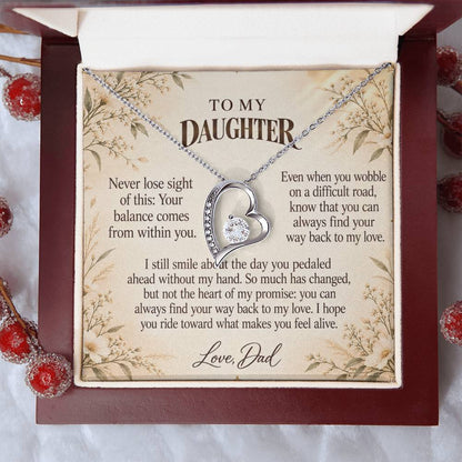 C524 - The Bicycle I Let Go And A Memory That Time Cannot Take Away - Forever Love Necklace
