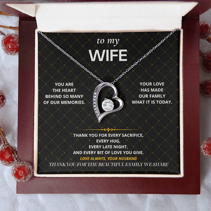 S67 - Thank You For Our Family – Forever Love Necklace From Husband