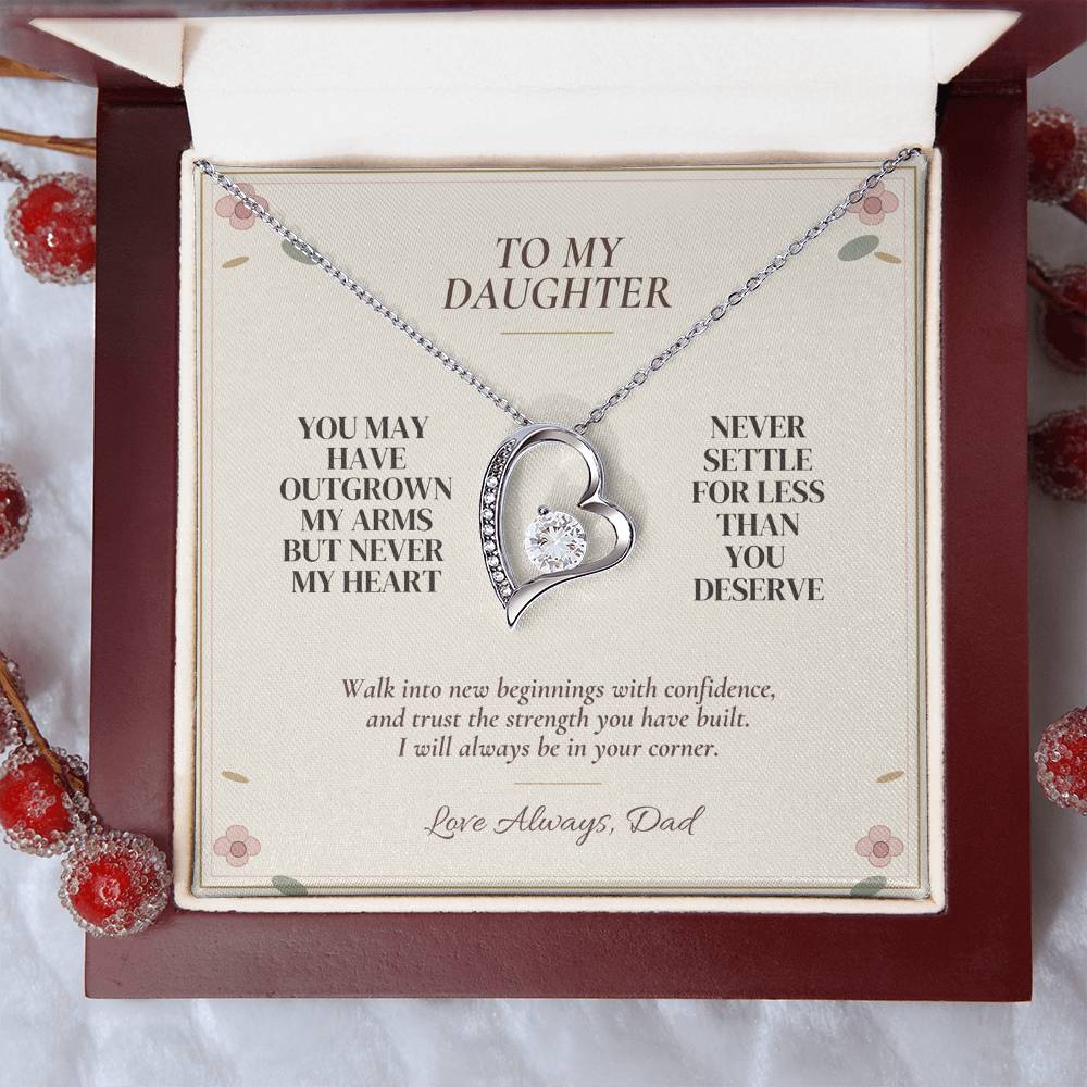 C104 - You Will Forever Be My Little Girl And One Of The Greatest Blessings Of My Life - Forever Love Necklace