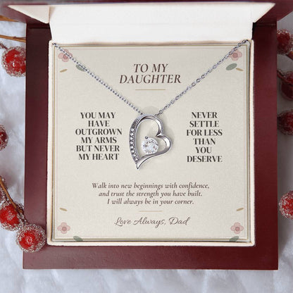 C104 - You Will Forever Be My Little Girl And One Of The Greatest Blessings Of My Life - Forever Love Necklace