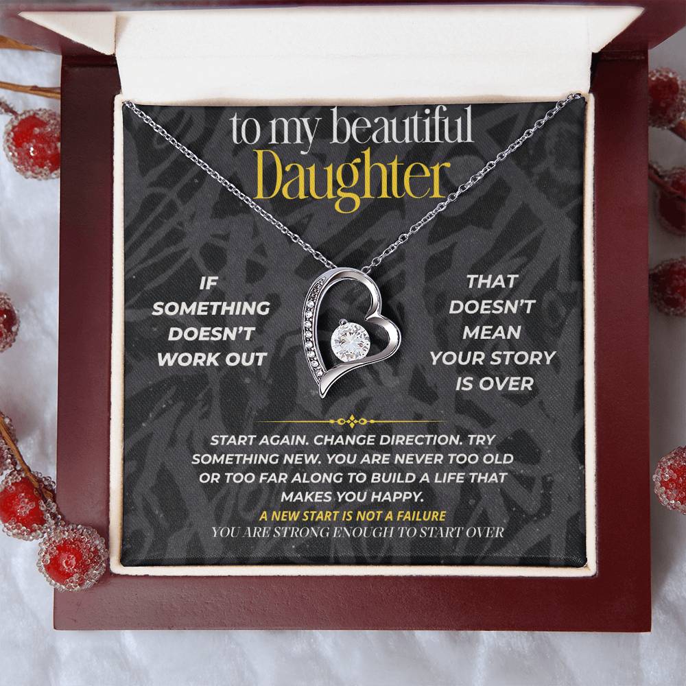 S281 - You Are Strong Enough To Start Over – Forever Love Necklace From Dad