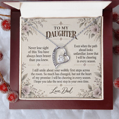 C507 - The First Steps We Cheered And A Promise To Carry Into New Chapters - Forever Love Necklace