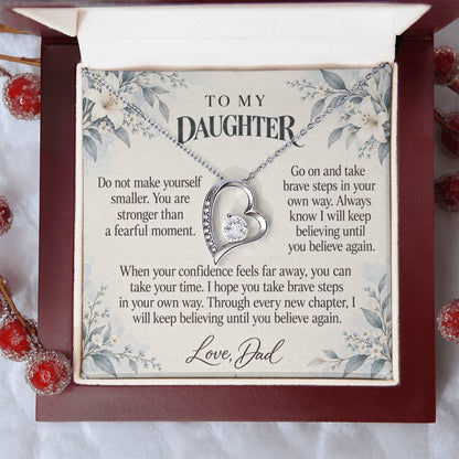 C602 - The Brave Heart You Carry And A Promise To Carry Into New Chapters - Forever Love Necklace