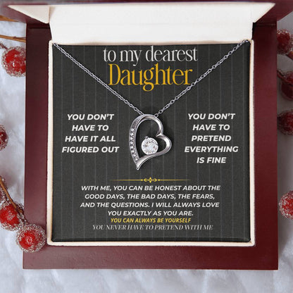 S266 - You Never Have To Pretend With Me – Forever Love Necklace From Dad