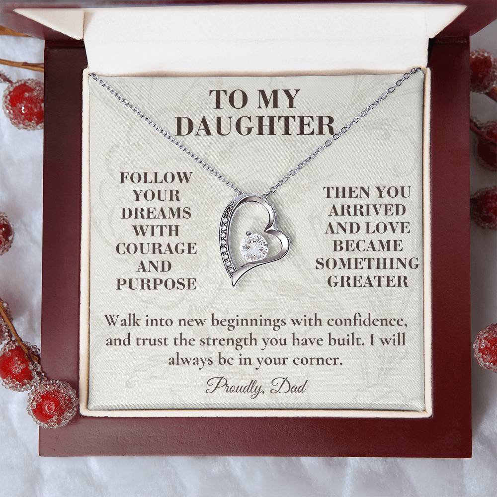 C134 - When You Feel Lost Remember The Love That Raised You Will Always Help Guide You Home - Forever Love Necklace