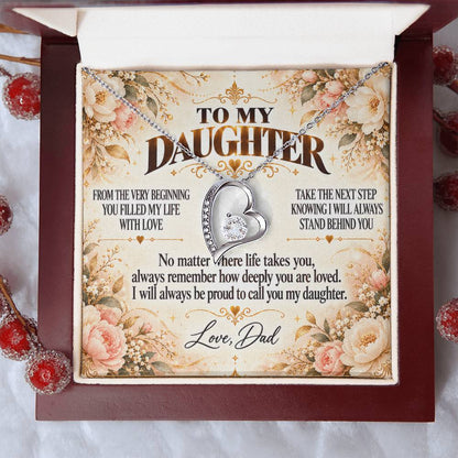C331 - Let Your Heart Be Brave Your Dreams Be Big And Your Love For Yourself Be Strong - Forever Love Necklace