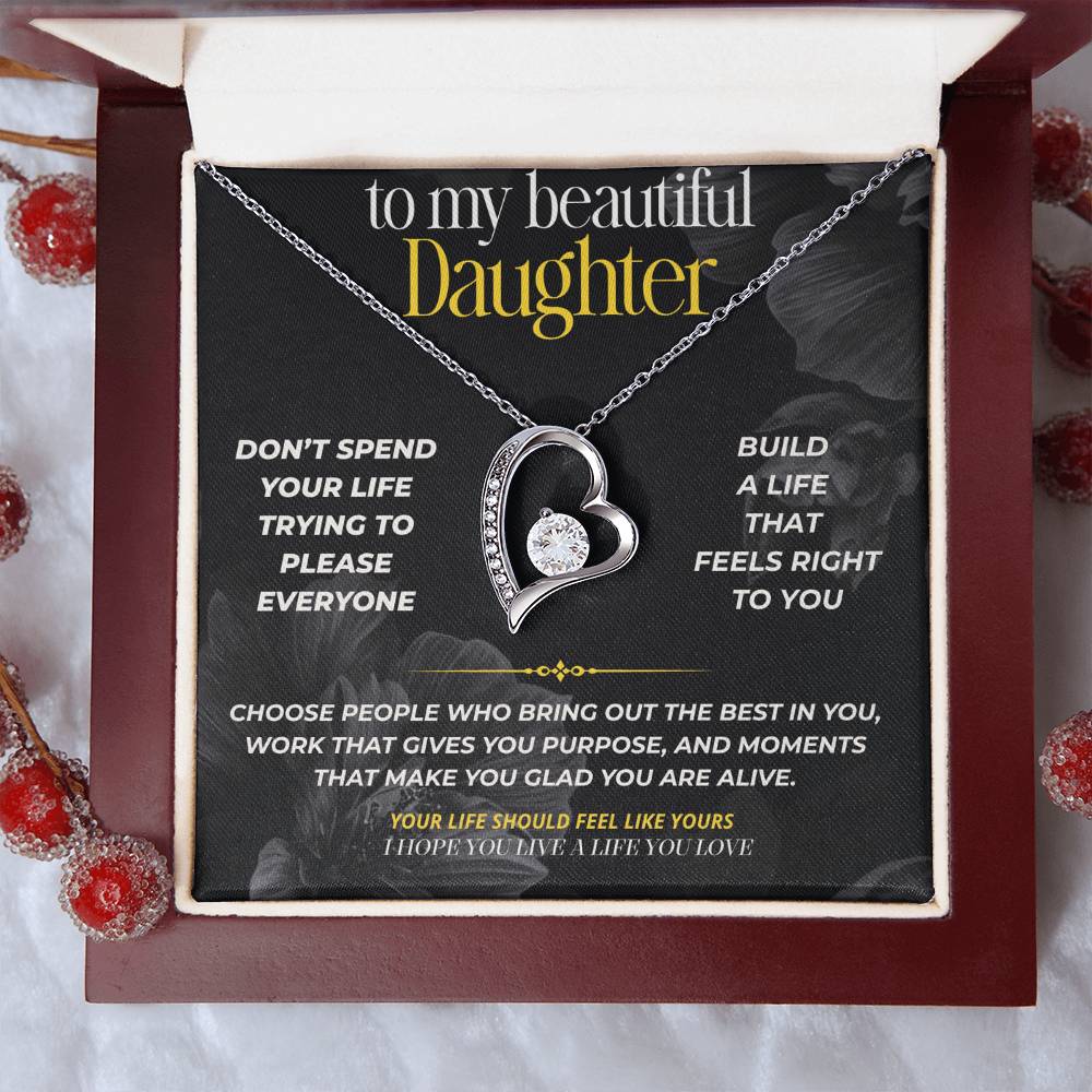 S285 - I Hope You Live A Life You Love – Forever Love Necklace From Dad