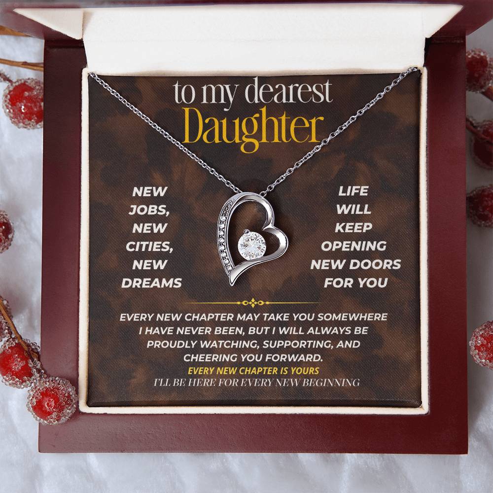 S255 - I’ll Be Here For Every New Beginning – Forever Love Necklace From Dad