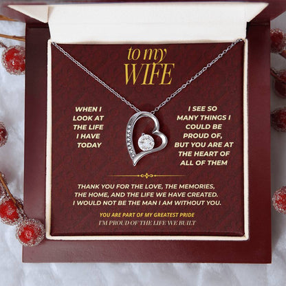 S118 - You Gave Me A Life I’m Proud Of – Forever Love Necklace From Husband