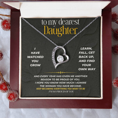 S204 - I’m So Proud Of The Woman You’ve Become – Forever Love Necklace From Dad