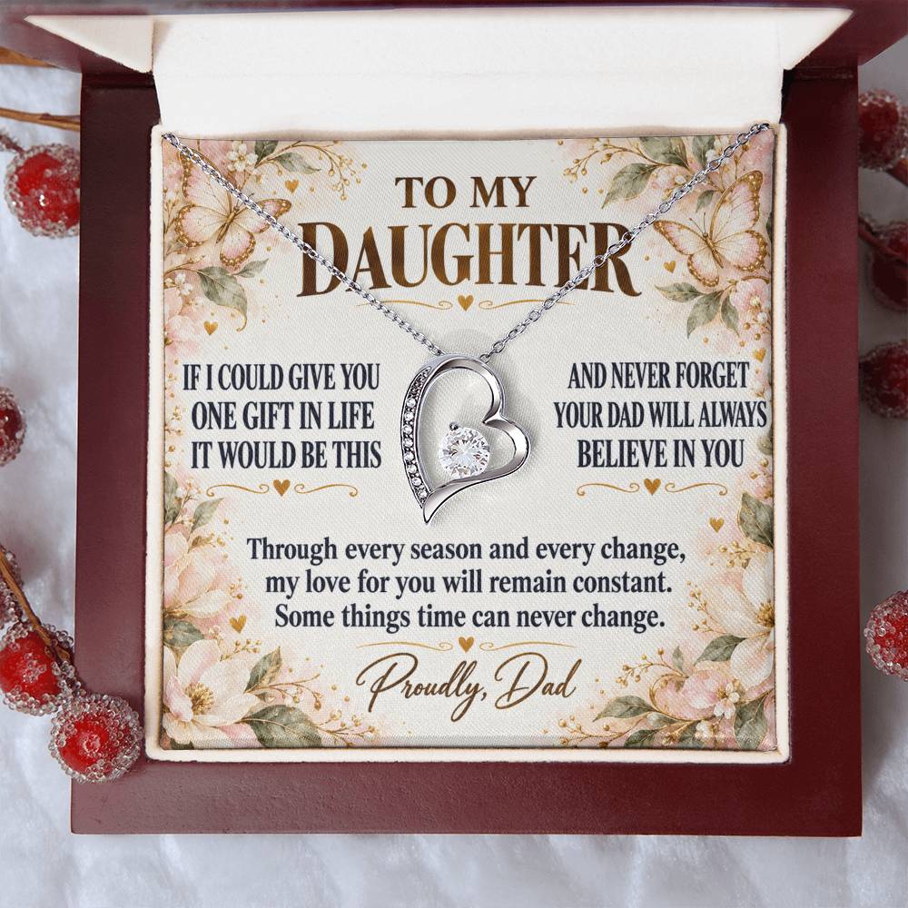 C278 - Dad’s Love Is A Promise That Time Distance And Change Can Never Break - Forever Love Necklace