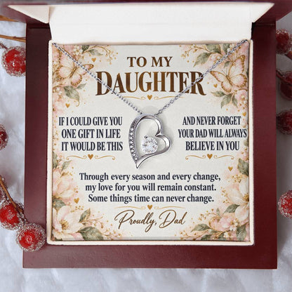 C278 - Dad’s Love Is A Promise That Time Distance And Change Can Never Break - Forever Love Necklace