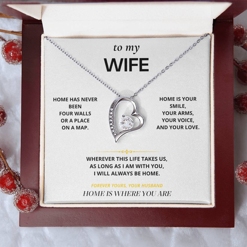 S14 - Home Is Where You Are – Forever Love Necklace From Husband