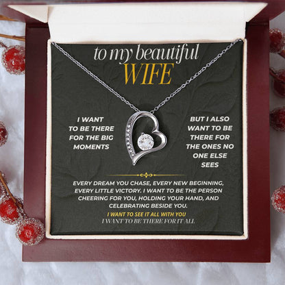 S192 - I Want To Be Beside You For Every Milestone – Forever Love Necklace From Husband