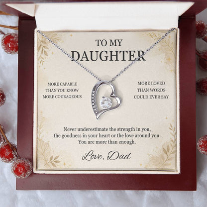 C17 - You Are More Capable More Courageous And More Loved Than You Could Ever Imagine - Forever Love Necklace