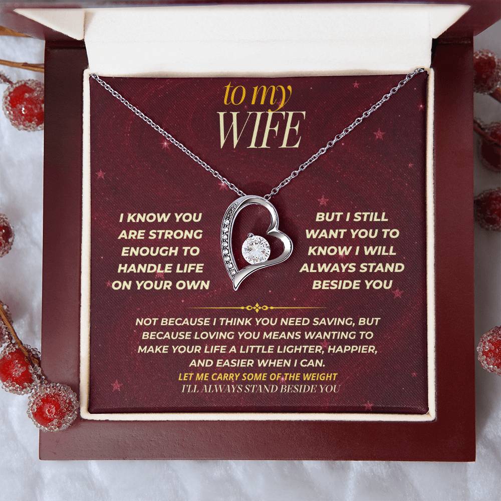 S171 - You Are The Woman I Want To Protect And Love – Forever Love Necklace From Husband