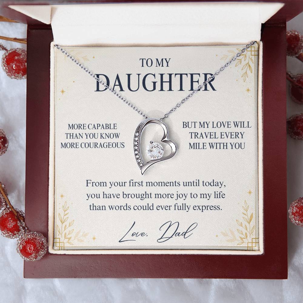 C67 - You Are More Capable More Courageous And More Loved Than You Could Ever Imagine - Forever Love Necklace