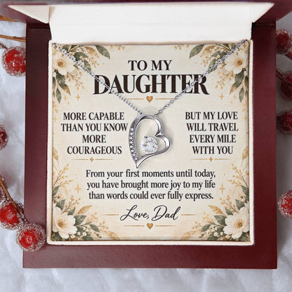 C267 - You Are More Capable More Courageous And More Loved Than You Could Ever Imagine - Forever Love Necklace