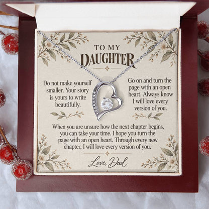C517 - The Bedtime Stories We Shared And A Promise To Carry Into New Chapters - Forever Love Necklace