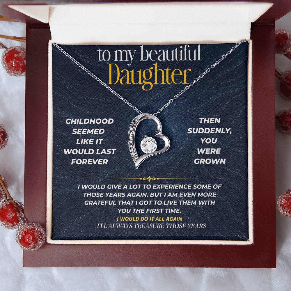 S275 - I’ll Always Treasure The Years We Had Together – Forever Love Necklace From Dad
