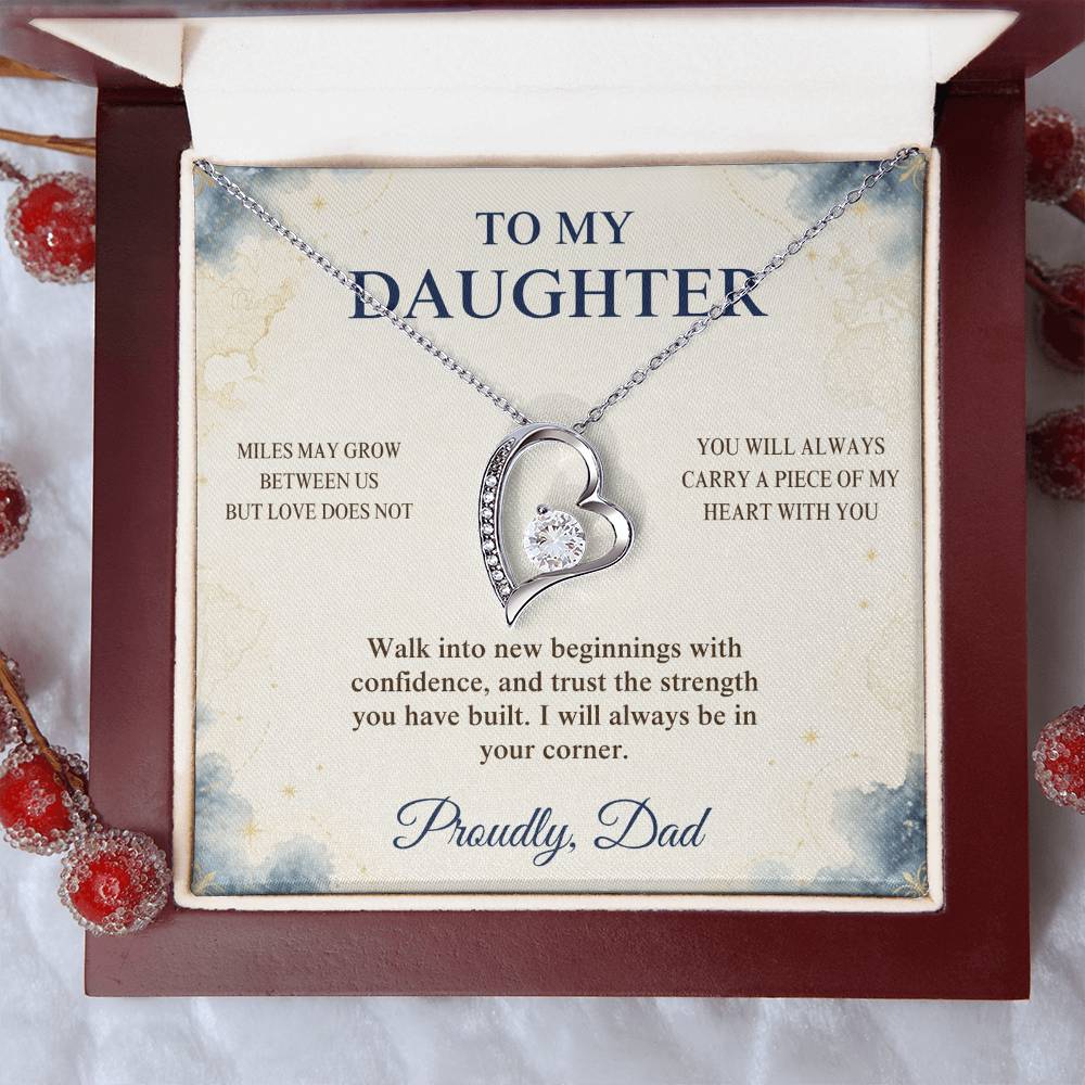 C94 - The Love Between A Father And Daughter Becomes A Legacy That Lives Beyond Every Season - Forever Love Necklace