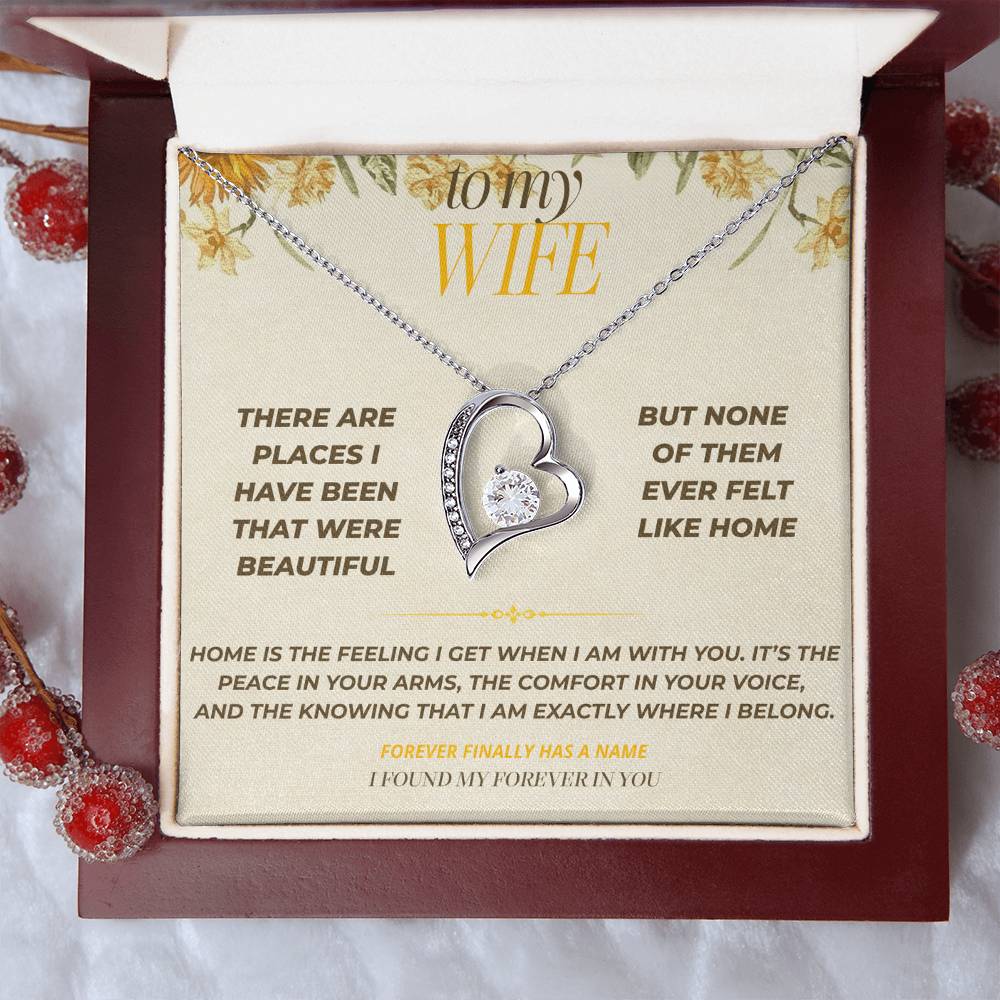 S123 - You Make My Heart Feel At Home – Forever Love Necklace From Husband