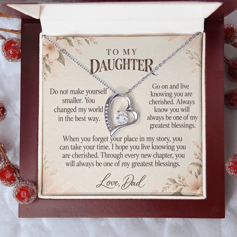 C587 - An Ocean Cannot Separate Us And A Promise To Carry Into New Chapters - Forever Love Necklace