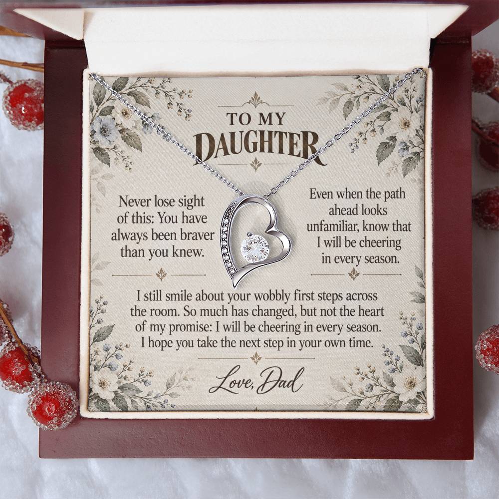 C509 - The First Steps We Cheered And A Memory That Time Cannot Take Away - Forever Love Necklace