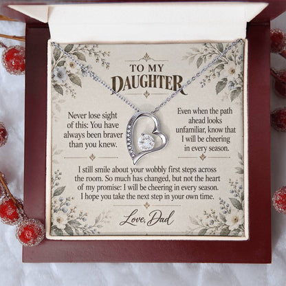 C509 - The First Steps We Cheered And A Memory That Time Cannot Take Away - Forever Love Necklace