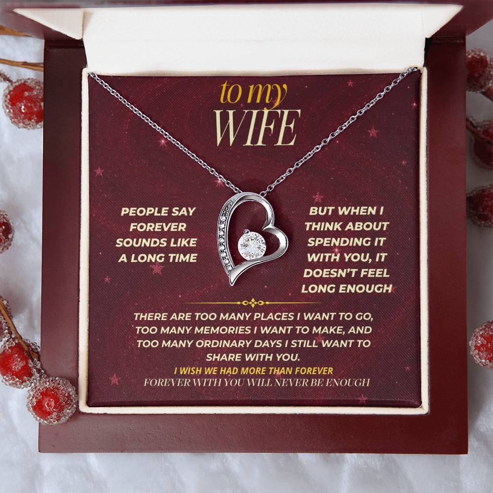 S172 - You’re The Reason Forever Doesn’t Feel Long Enough – Forever Love Necklace From Husband