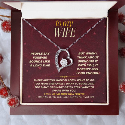 S172 - You’re The Reason Forever Doesn’t Feel Long Enough – Forever Love Necklace From Husband