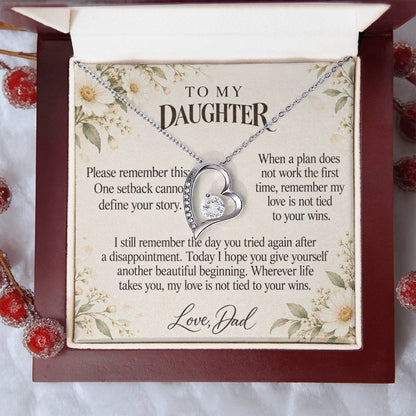 C611 - A Second Chance To Bloom And Quiet Words For Your Hardest Days - Forever Love Necklace