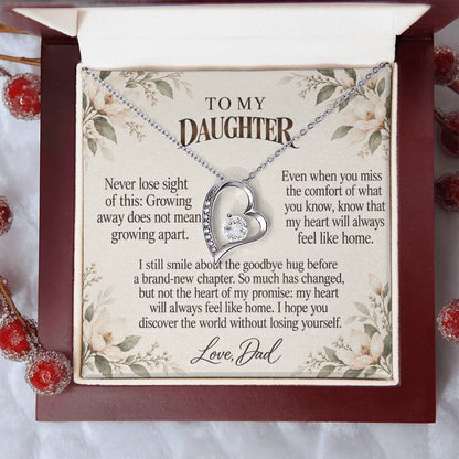 C544 - The Day You Left For College And A Memory That Time Cannot Take Away - Forever Love Necklace