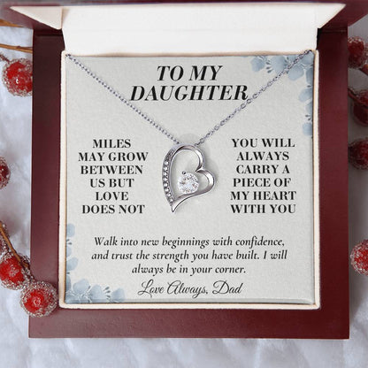 C144 - The Love Between A Father And Daughter Becomes A Legacy That Lives Beyond Every Season - Forever Love Necklace