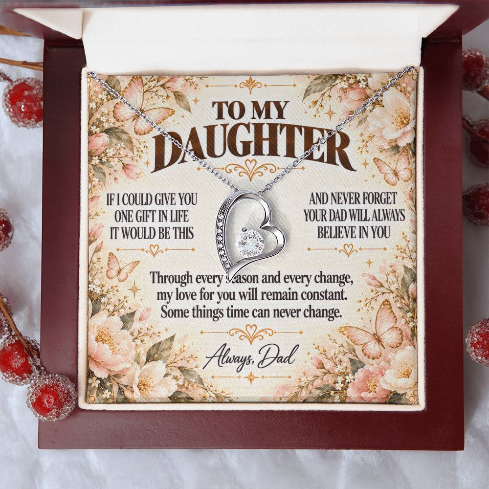 C378 - Dad’s Love Is A Promise That Time Distance And Change Can Never Break - Forever Love Necklace