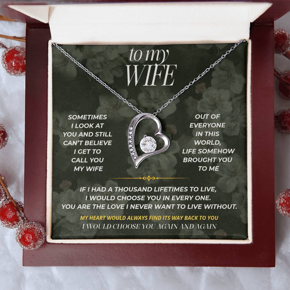 S78 - I Still Get To Call You Mine – Forever Love Necklace From Husband