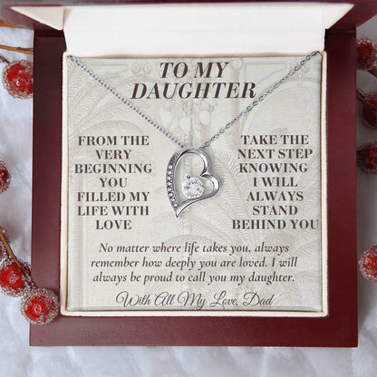 C181 - Let Your Heart Be Brave Your Dreams Be Big And Your Love For Yourself Be Strong - Forever Love Necklace