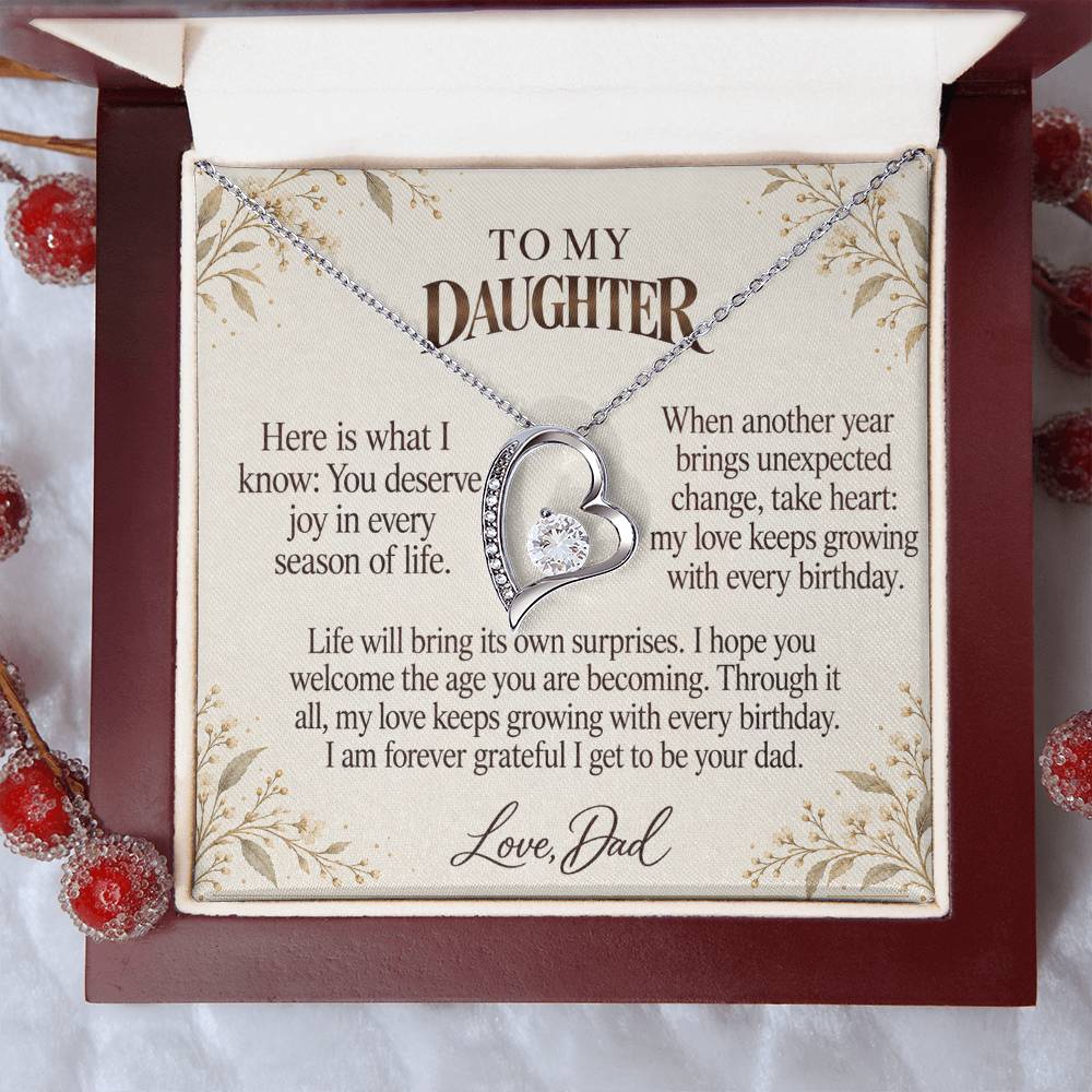 C555 - Every Birthday Candle And The Words I Hope You Always Remember - Forever Love Necklace