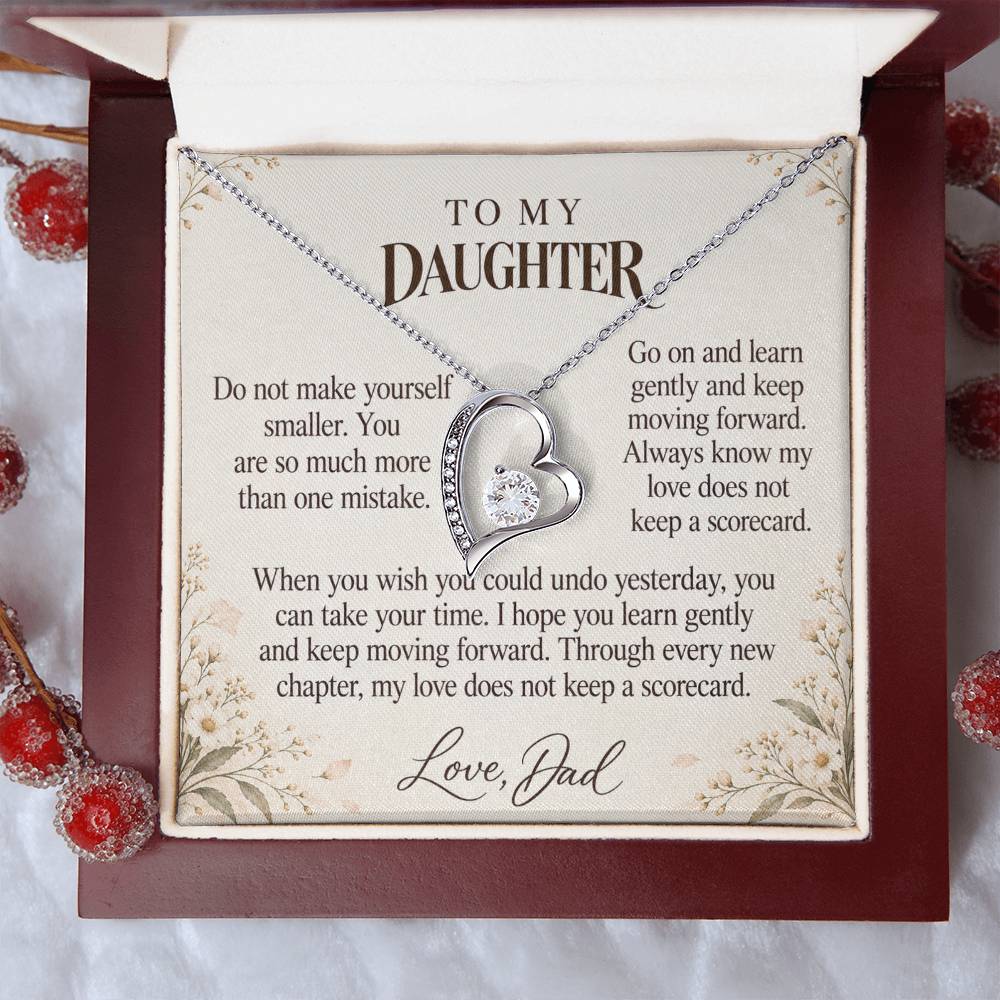 C647 - Mistakes Are Not Your Name And A Promise To Carry Into New Chapters - Forever Love Necklace