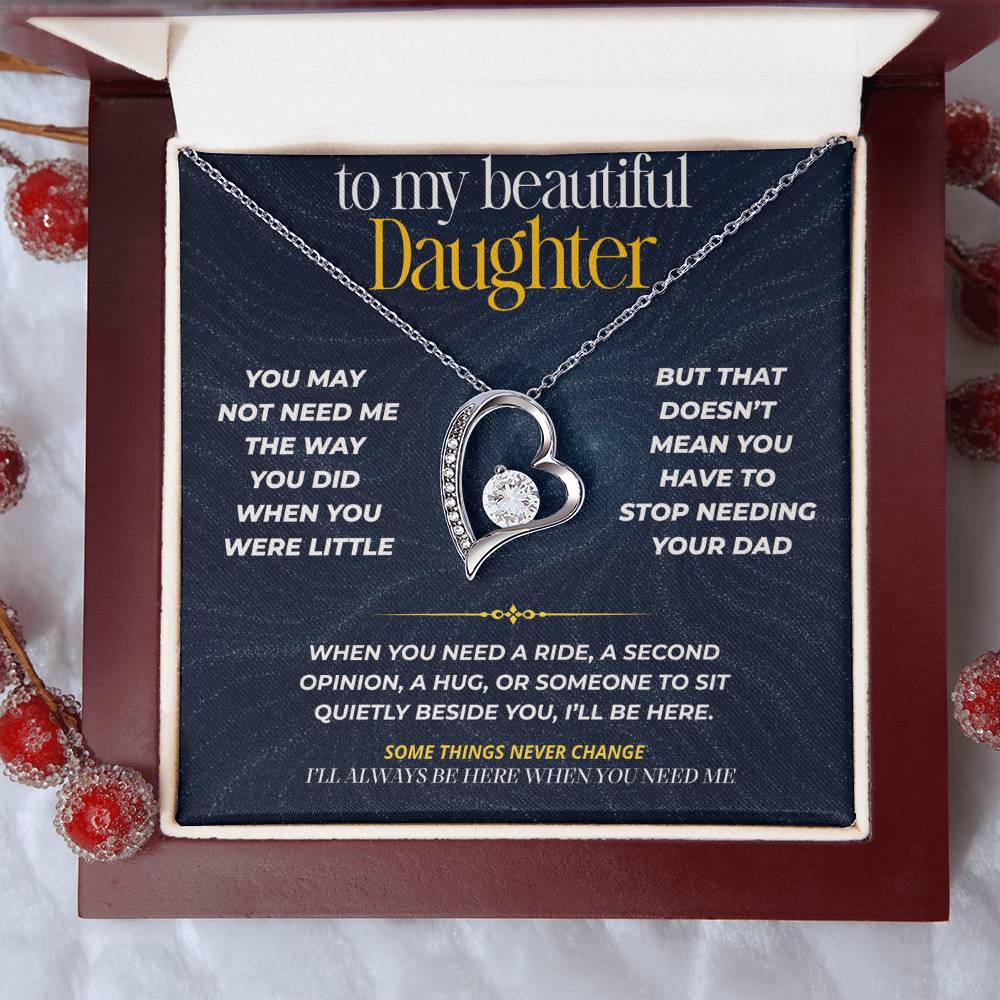 S271 - I’ll Always Be There When You Need A Dad – Forever Love Necklace From Dad