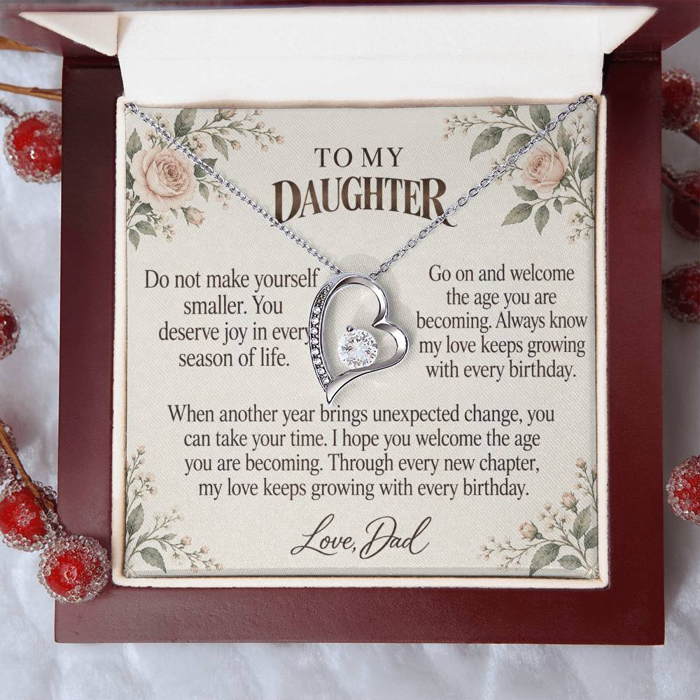C552 - Every Birthday Candle And A Promise To Carry Into New Chapters - Forever Love Necklace