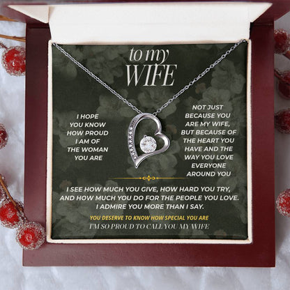 S88 - I’m Proud To Call You My Wife – Forever Love Necklace From Husband