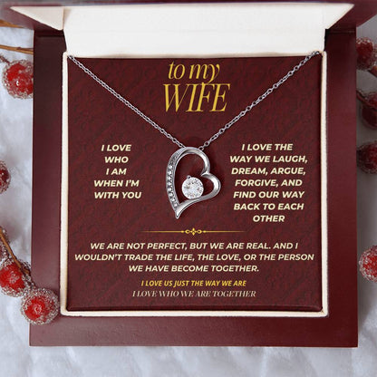 S115 - I Love Who We Are Together – Forever Love Necklace From Husband