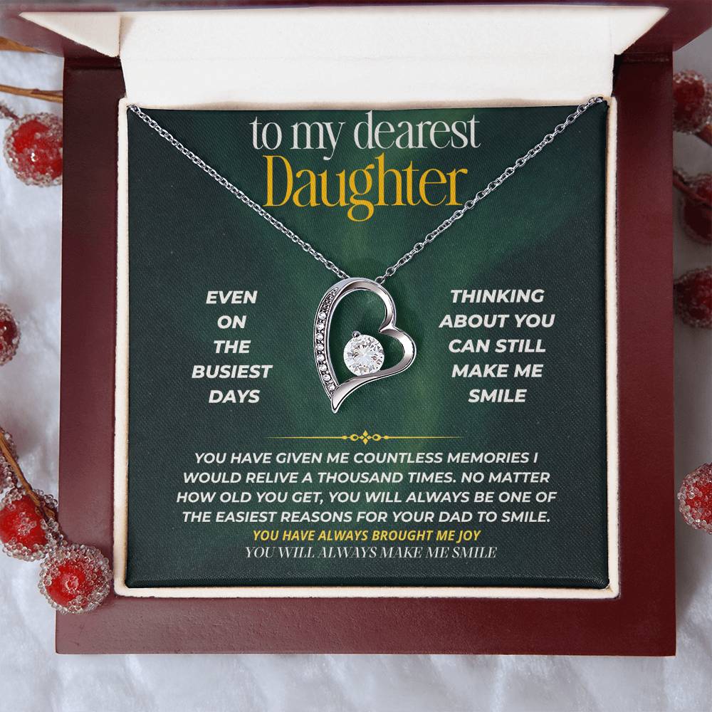 S245 - You Are My Forever Reason To Smile – Forever Love Necklace From Dad