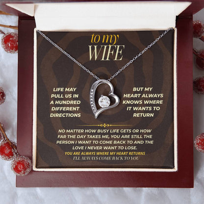 S169 - You Are The Love I Will Always Come Back To – Forever Love Necklace From Husband