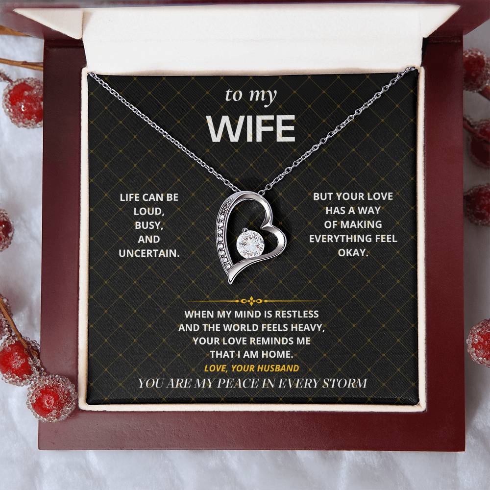 S30 - You Are My Peace – Forever Love Necklace From Husband