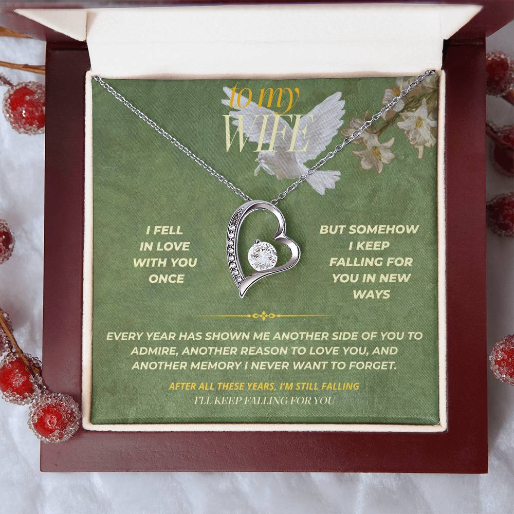 S139 - I’ll Keep Falling For You – Forever Love Necklace From Husband