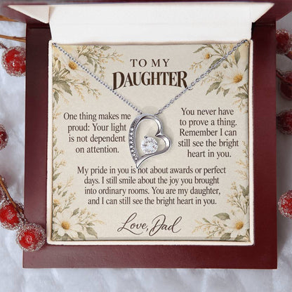C668 - The Light Inside You And A Father Proud Of Who You Are - Forever Love Necklace